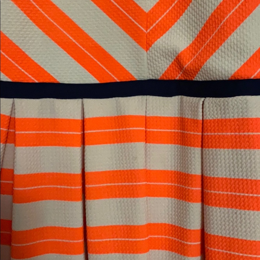 Pink & Violet Orange and White Striped Dress - Picture 4 of 4
